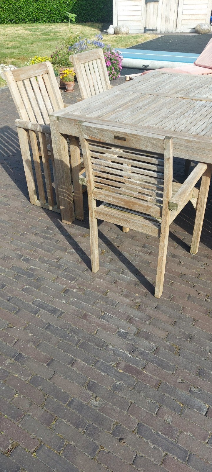 Tuinset teak, Tuin en Terras, Ophalen, Tuinset