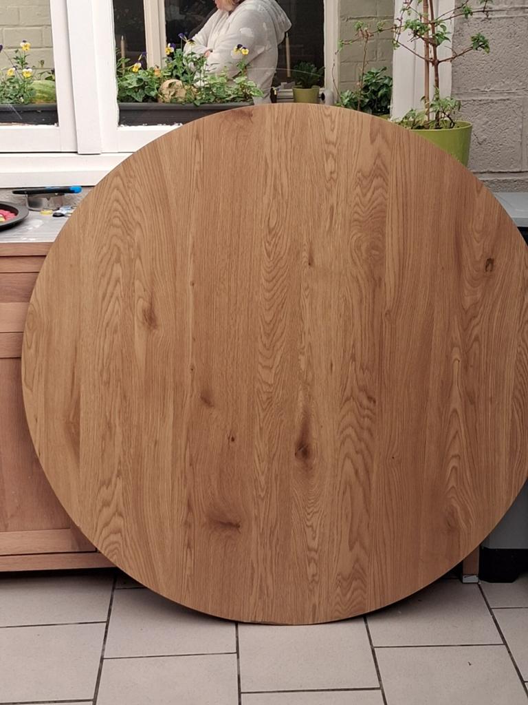 Tafel licht eik rond 120cm, Enlèvement, Rond
