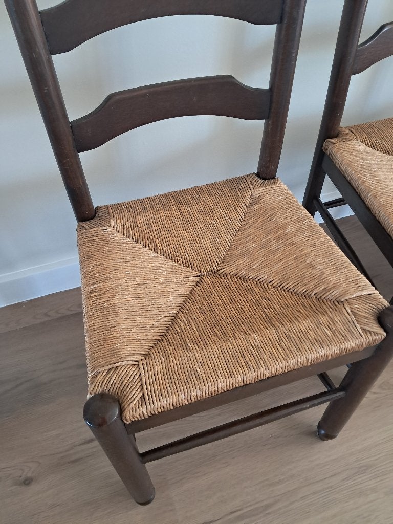 Eiken stoelen, Huis en Inrichting, Stoelen, Ophalen, Gebruikt, Bruin, Louis quatorze