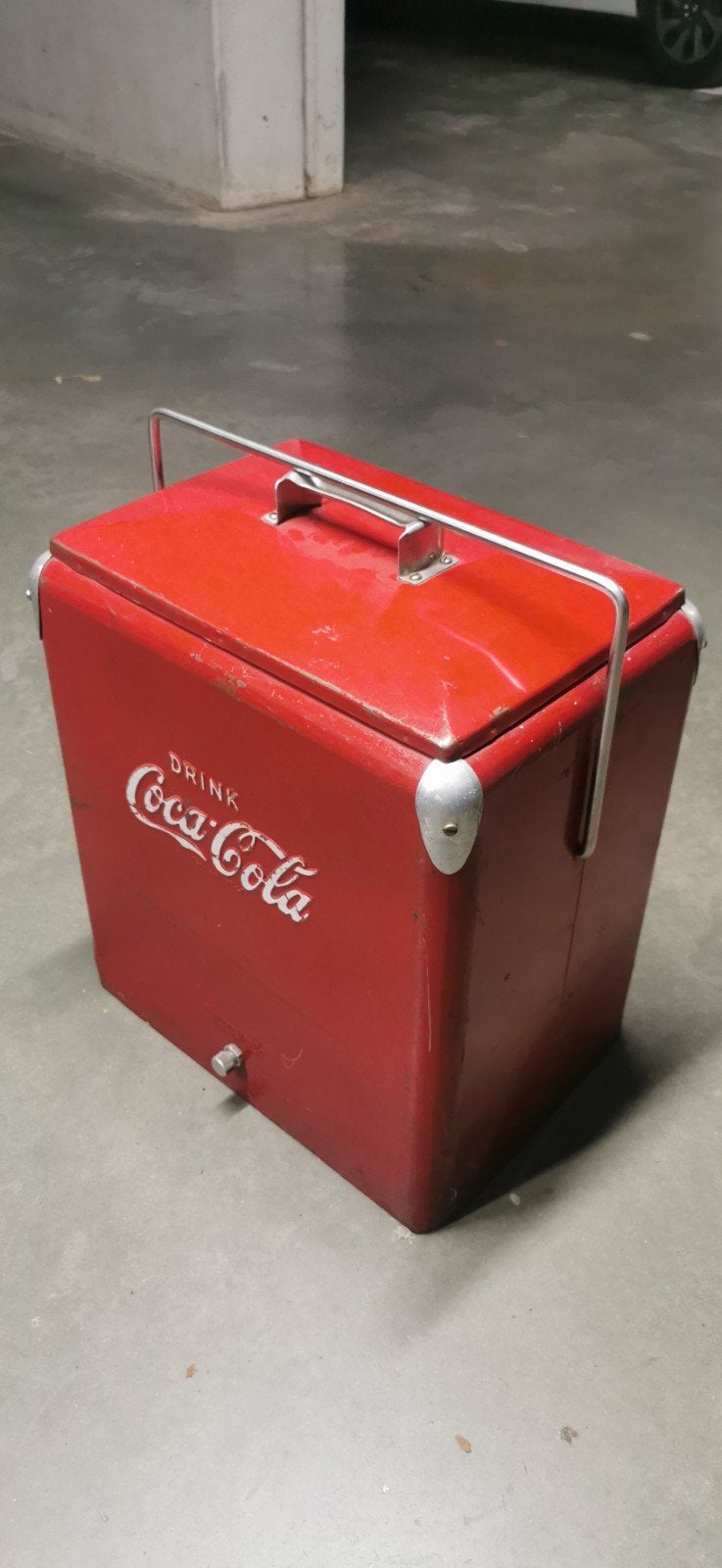 Coca-Cola cooler koelbox, Ophalen