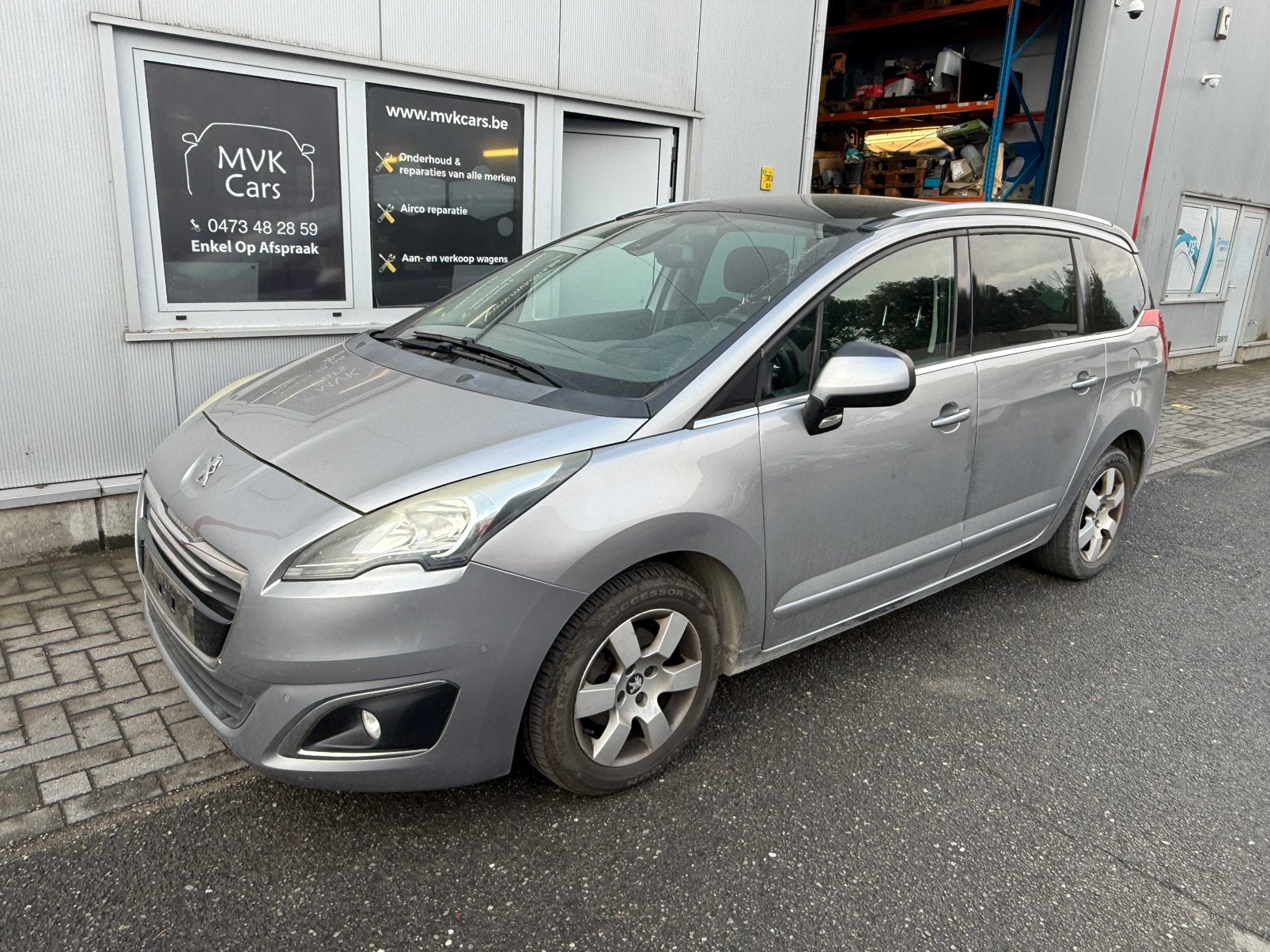 Peugeot 5008 1.6e-HDI, Auto's, Euro 5, Monovolume, Zwart, 4 cilinders