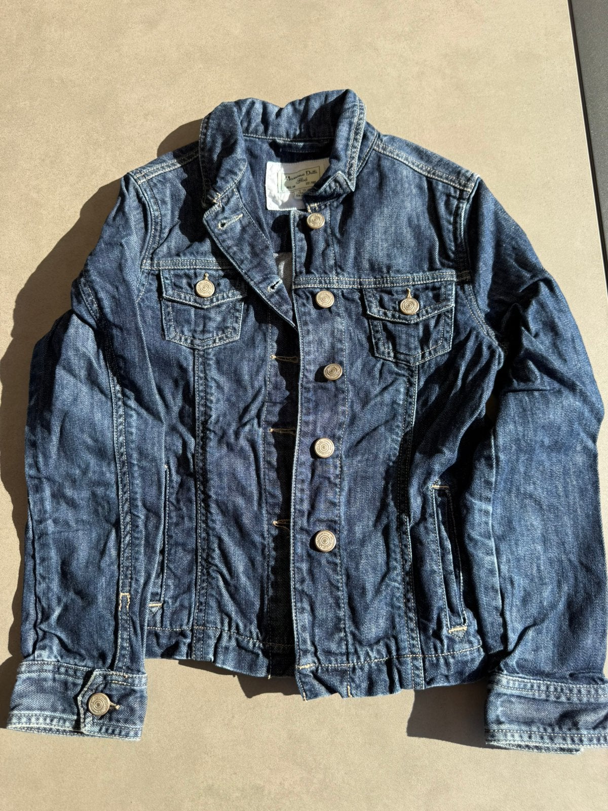 Jeansvest Massimo Dutti voir meisjes, Kinderen en Baby's, Ophalen of Verzenden, Zo goed als nieuw, Meisje, Trui of Vest