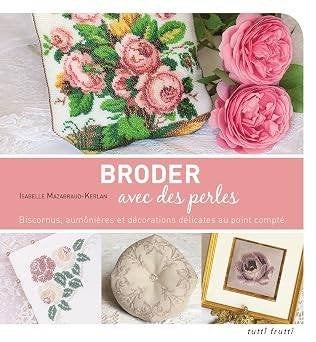 Livre - Broder avec des perles, Enlèvement ou Envoi, Comme neuf, Broderies à la main, Patron
