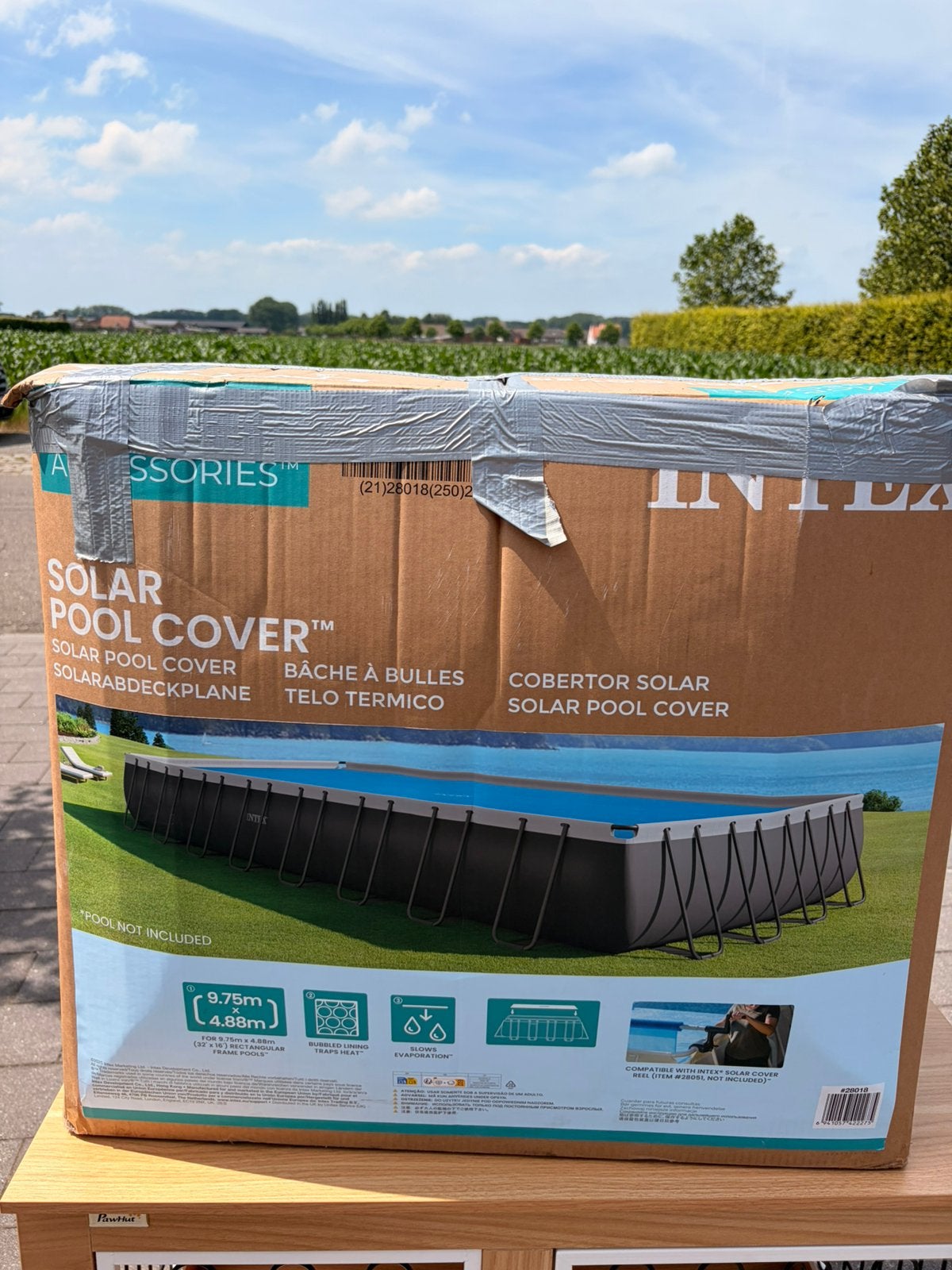 INTEX Solar pool cover 9.75x4.88 NIEUW IN DOOS, Tuin en Terras, Ophalen, Nieuw, Afdekzeil