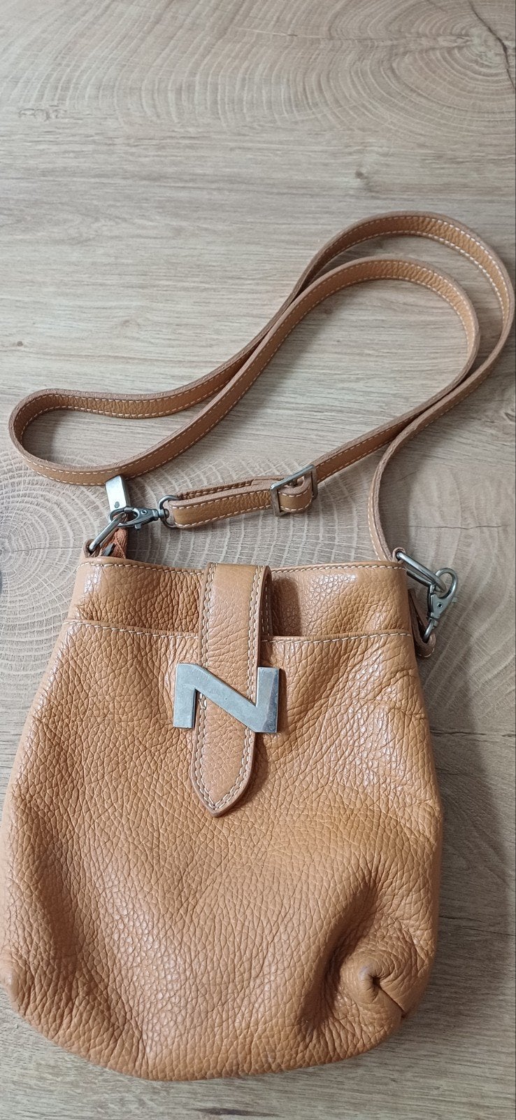 nathan vintage tasje, Handtassen en Accessoires, Overige merken, Gebruikt, Beige, Ophalen of Verzenden