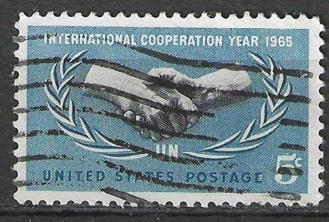 États-Unis 1965 - Yvert 783 - 20 ans des Nations Unies (ST), Envoi, Affranchi
