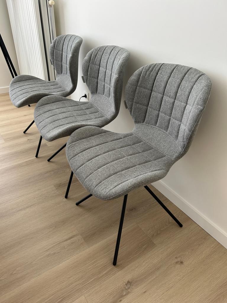 6 x Zuiver OMG eetkamerstoel, Ophalen, Zo goed als nieuw, Vijf, Zes of meer stoelen, Modern hedendaags design