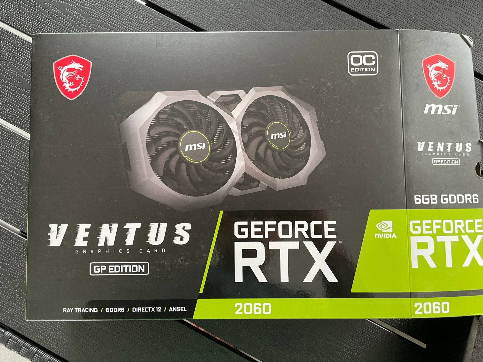 MSI RTX 2060, PCI-Express 3, Gebruikt, DisplayPort, GDDR6