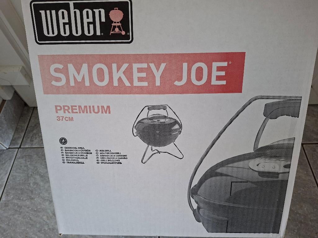Weber BBQ, smokey Joe Premium 37cm, Tuin en Terras, Ophalen, Nieuw, Weber, Met accessoires