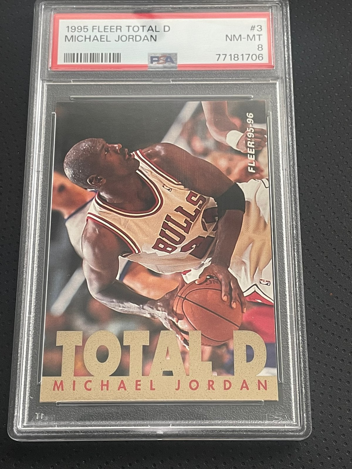 1995 Fleer Michael Jordan Total D, Ophalen of Verzenden, Nieuw, Plaatje