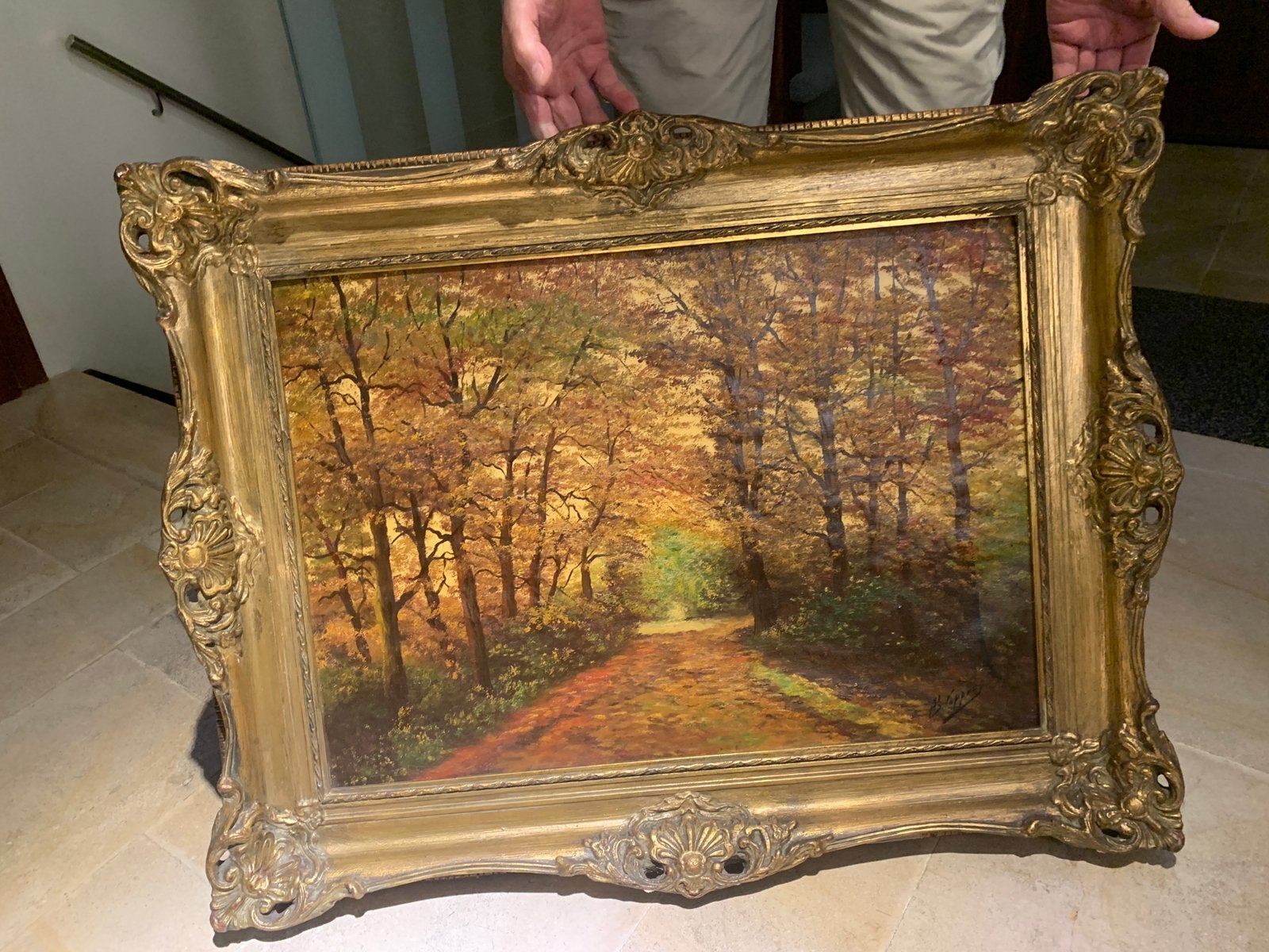 Schilderij -landschap, Antiek en Kunst, Ophalen