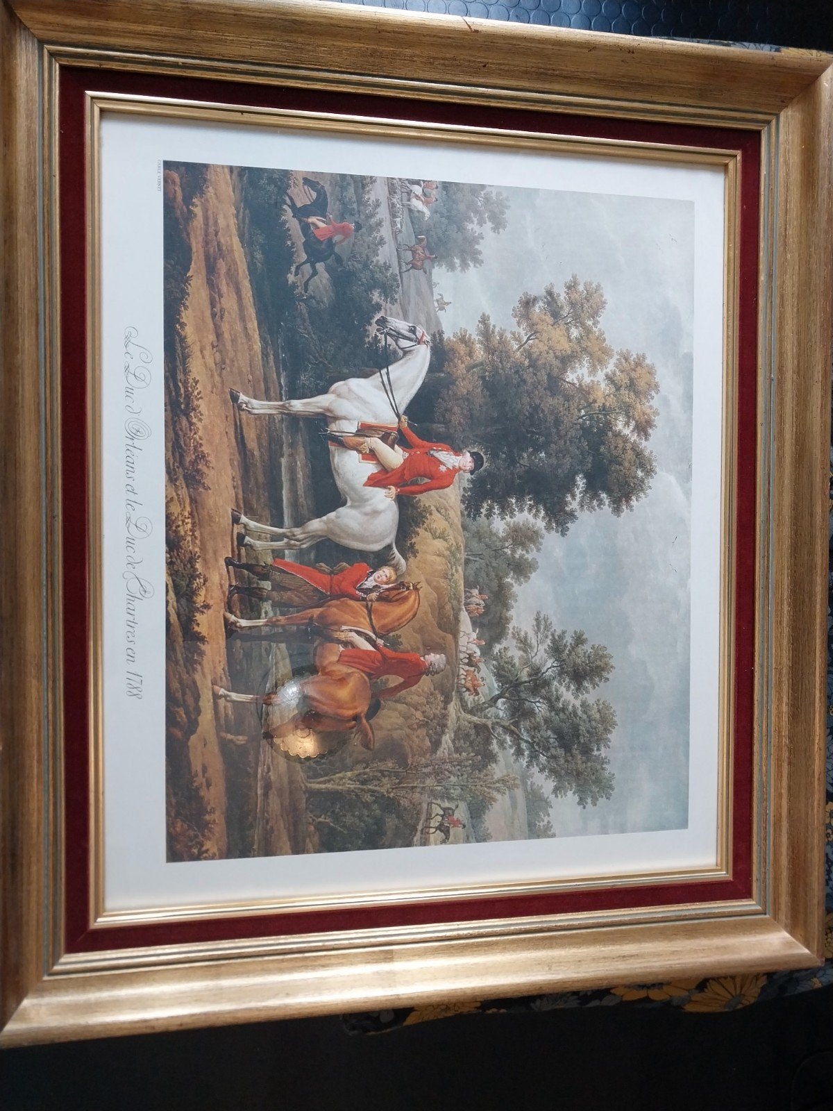Klassieke Ingelijste Kunstprint "Le Duc d'Orléans" (1788), Antiquités & Art, Enlèvement