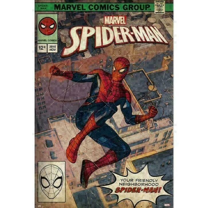 Spiderman Maxi Poster - Comic Front Muurposter, Kinderen en Baby's, Kinderkamer | Inrichting en Decoratie, Ophalen of Verzenden