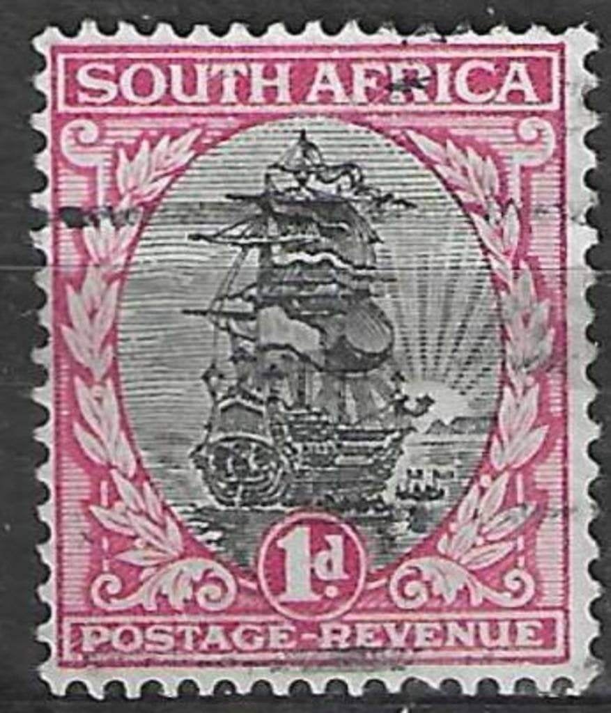 Afrique du Sud 1930/1936 - Yvert 39 - Navire Drommedari (ST), Envoi, Afrique du Sud, Affranchi