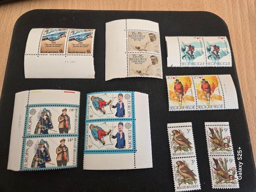 Nieuwe stempelset „Thema: Europa/rood kruis/divers -1981", Ophalen, Met stempel, Frankeerzegel, Postfris