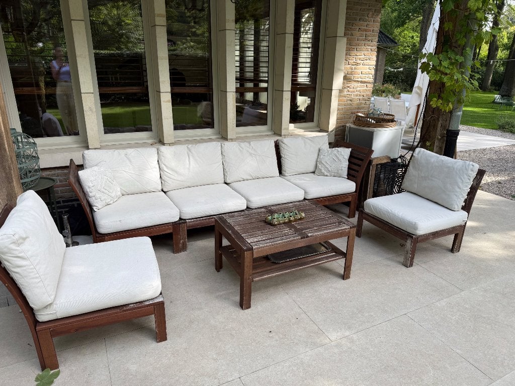 IKEA lounge set, Jardin & Terrasse, Ensembles de jardin, Table d'appoint, Enlèvement, Utilisé, Bois