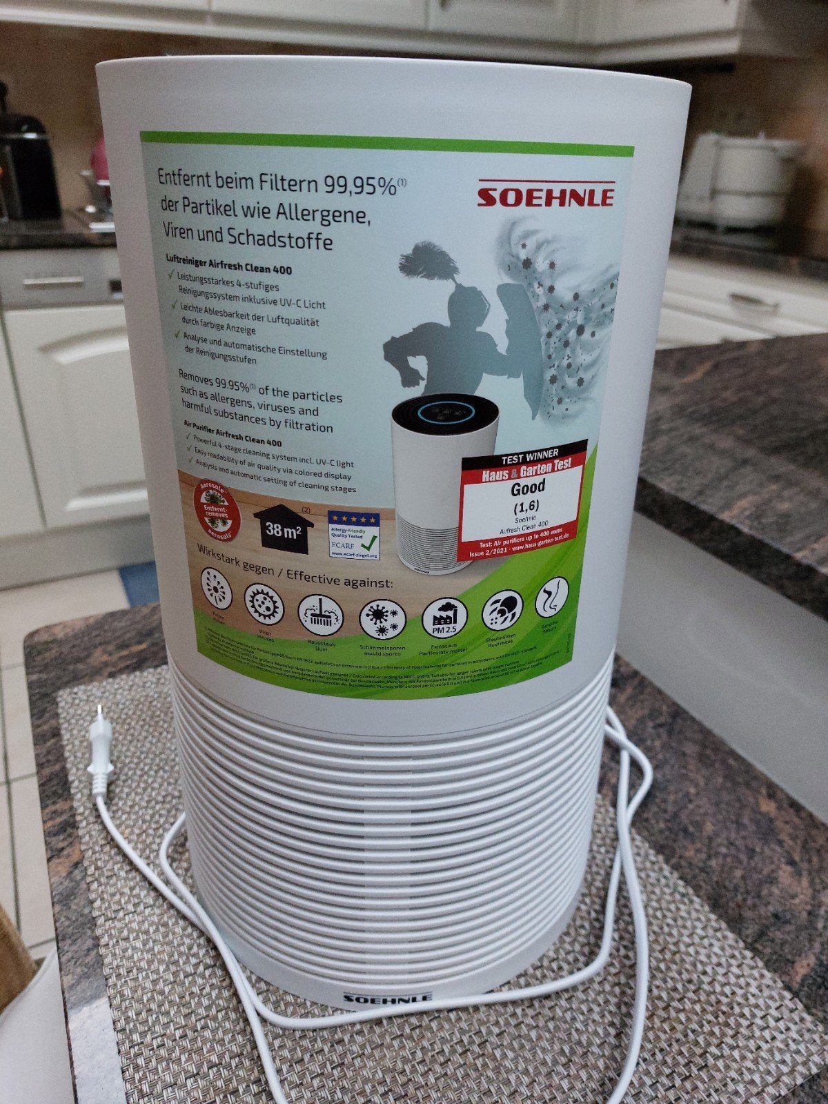 luchtreiniger soehnle, Ophalen, Luchtreiniger