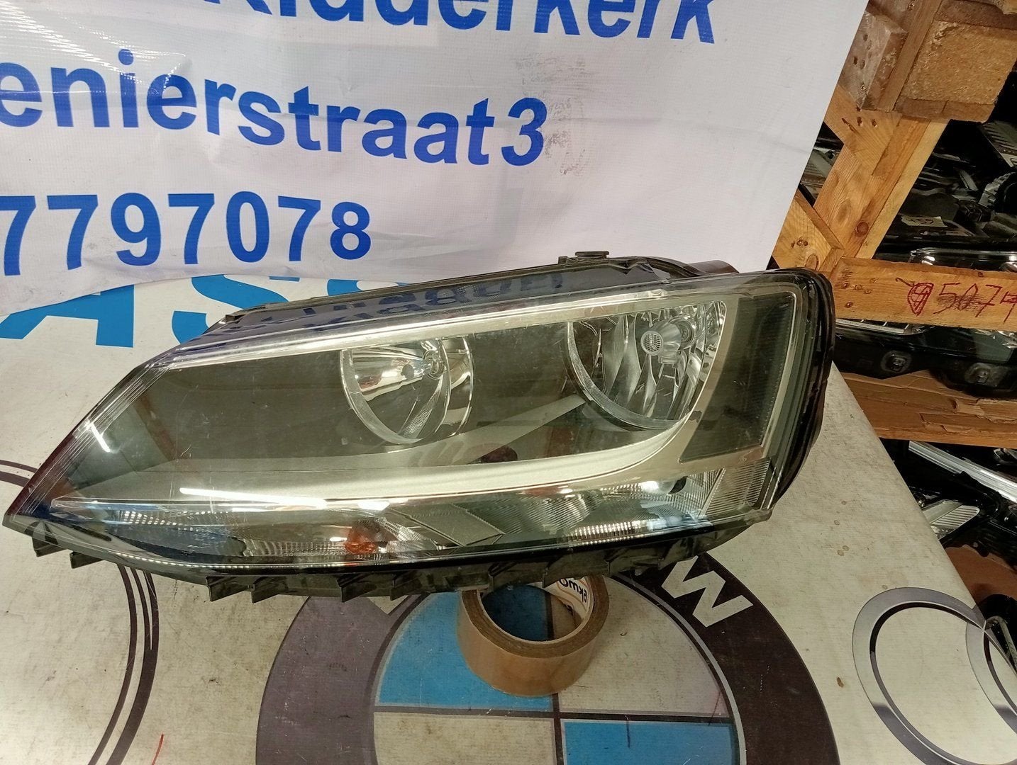 Volkswagen Jetta Koplamp Halogeen rechts 5C7941005A, Gebruikt, -, Volkswagen, -