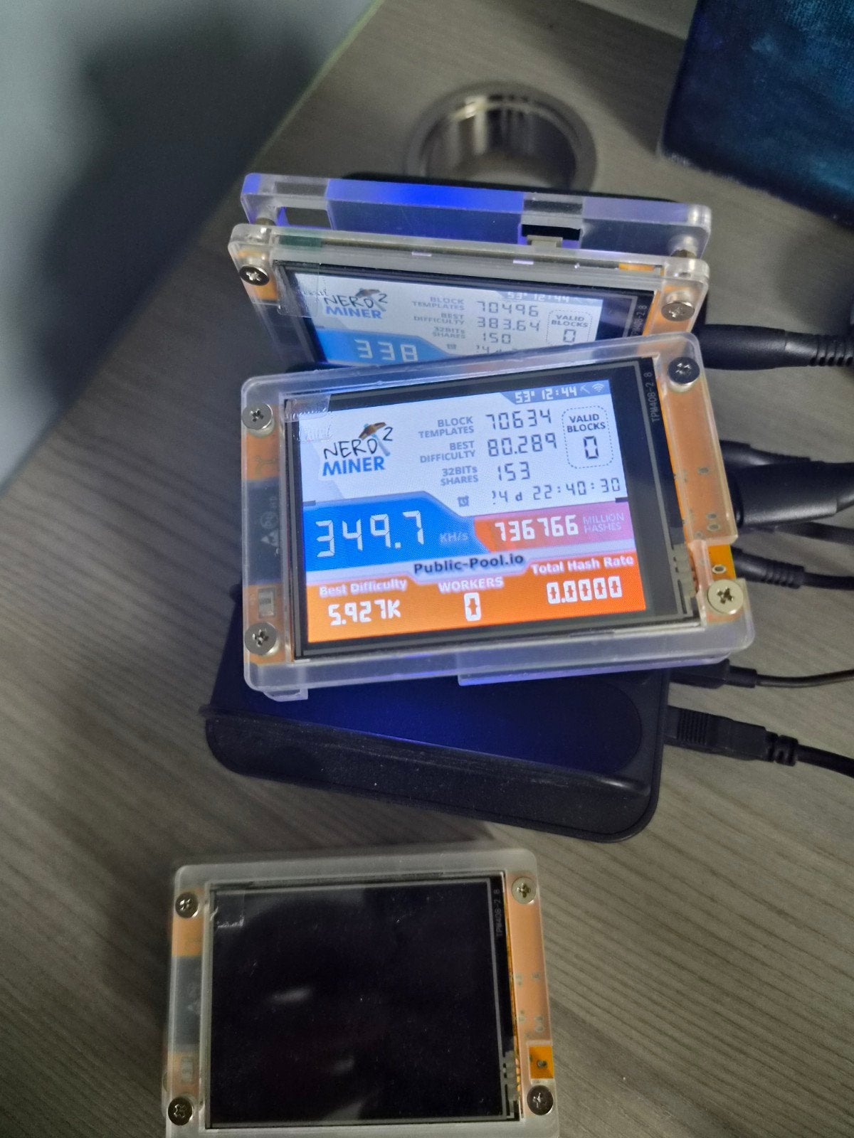 4 x mini btcminer voor op je bureau  50€ + usbc kbls, Divers, Enlèvement ou Envoi