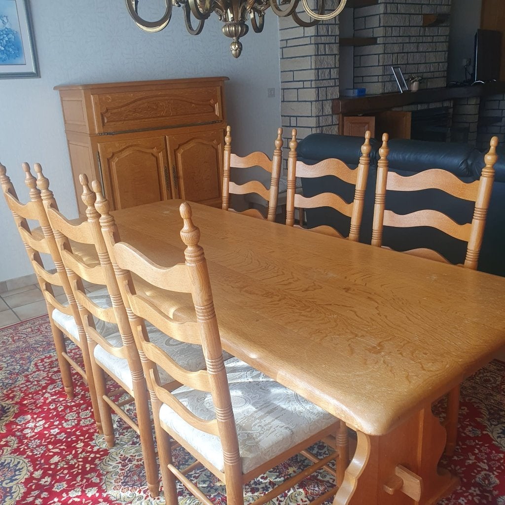 Eetkamer, Huis en Inrichting, Ophalen, Gebruikt, Eiken, 6 tot 8 stoelen