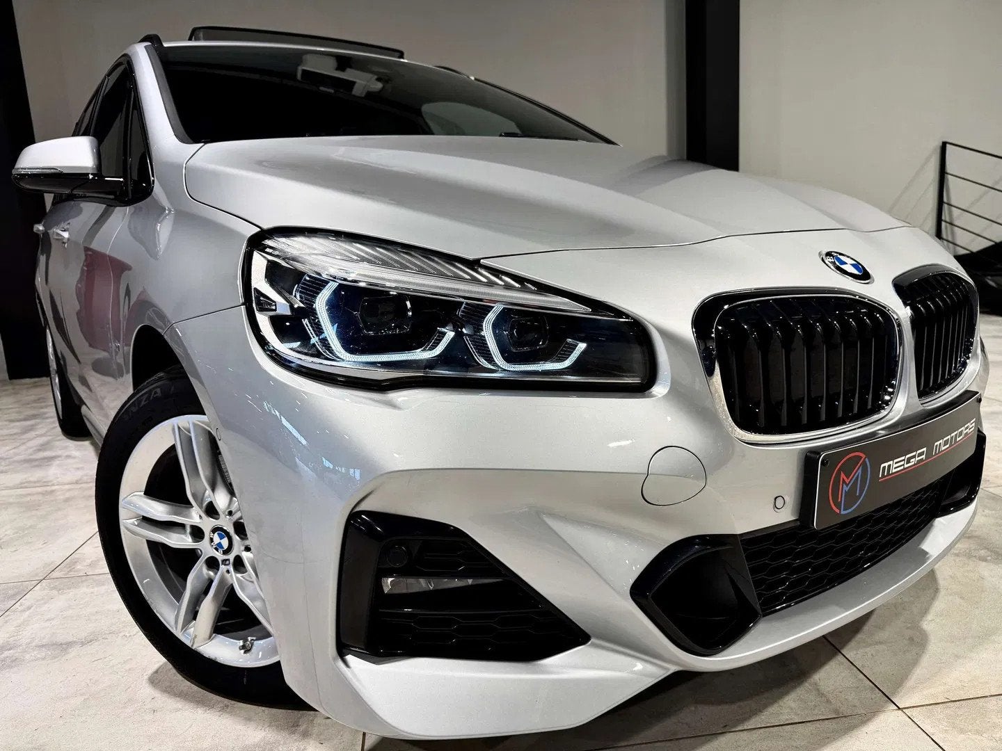BMW 2 Serie Tourer 216 d 116CV GRAN PACK M" PANO NAVi CUiR B, Cuir, Argent ou Gris, Euro 6, Entreprise
