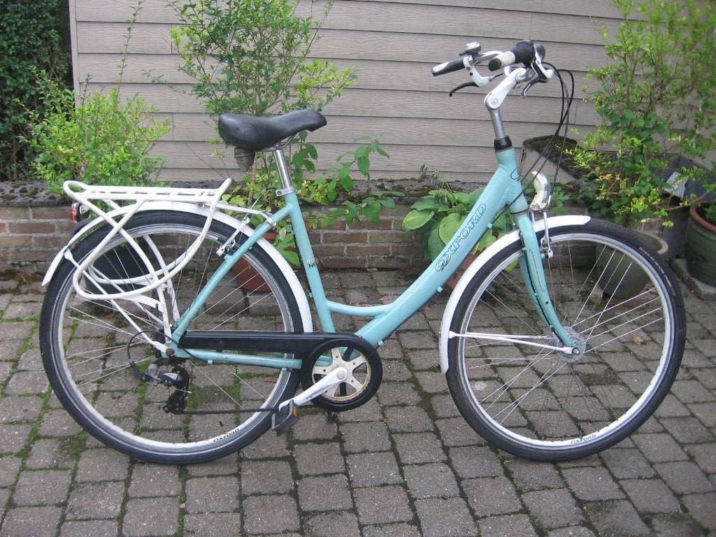 28 inch licht groene alu oxford damesfiets 7 versnellingen, Gebruikt, Velgrem, Versnellingen, 50 tot 53 cm