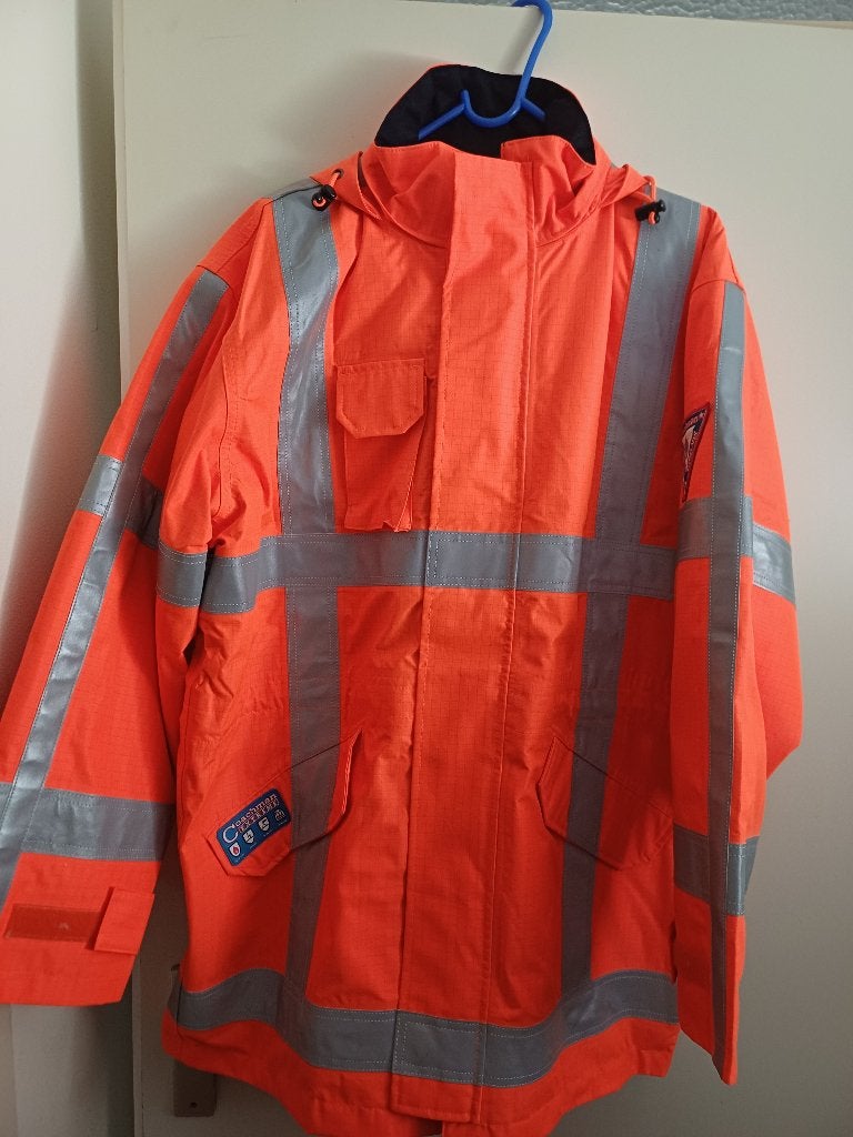 TE KOOP WERKJAS VEILIGHEIDS JAS PARKER, Tuin en Terras, Werkkleding, Ophalen of Verzenden, Zo goed als nieuw, Jas