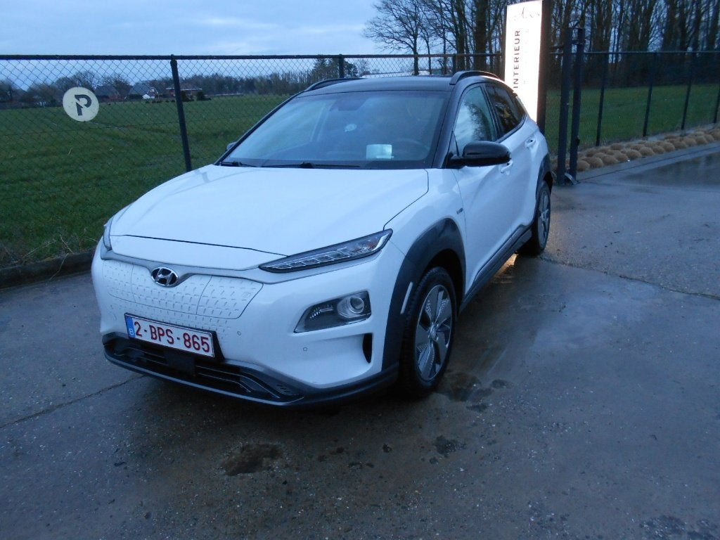 Hyundai Kona EV met grote 64kWh accu, vol opties, Autos, Hyundai, Cuir, Achat, Entreprise, Garantie prolongée