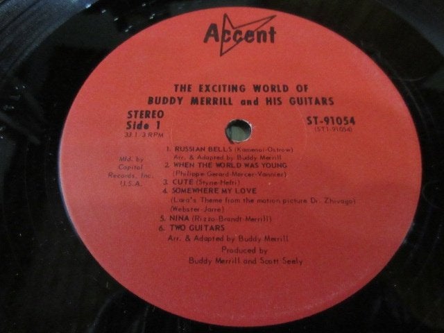 LP Buddy Merrill ‎– The Exciting World Of Buddy Merrill, Cd's en Dvd's, Vinyl | Verzamelalbums, Gebruikt, 12 inch, 1960 - 1969