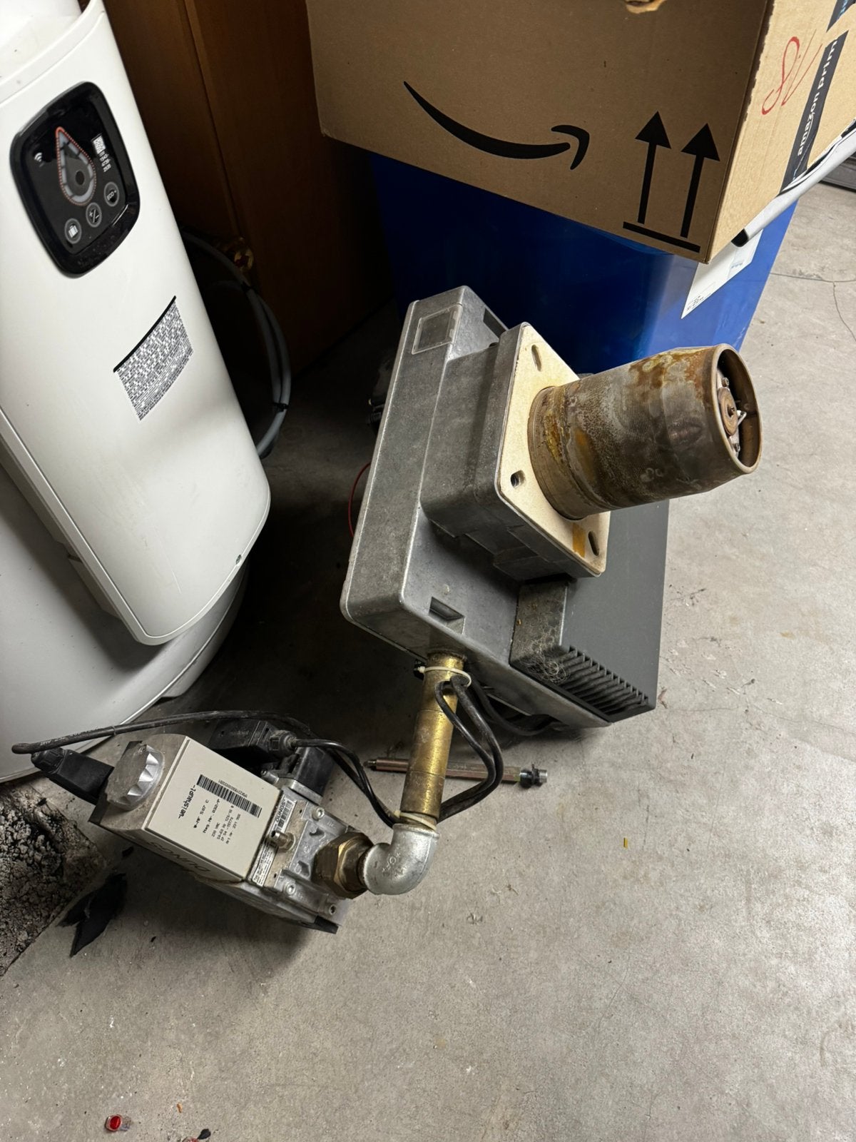 Brûleur gaz Weishaupt WG10N/1-D 25-110 kW complet avec bloc, Bricolage & Construction, Enlèvement, Utilisé, Autres types