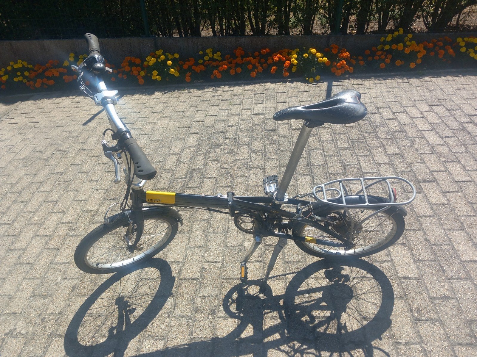 Tern plooifiets, Fietsen en Brommers, Fietsen | Vouwfietsen, Gebruikt, Velgrem, Versnellingen, Totaal opvouwbaar
