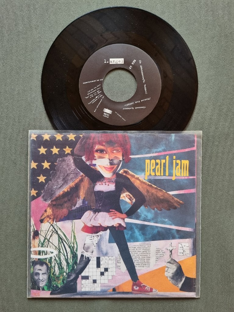Pearl Jam – Angel (Vinyl 7” 1994, Eddie Vedder), Édition limitée, Enlèvement ou Envoi, 7 inch, Rock et Metal