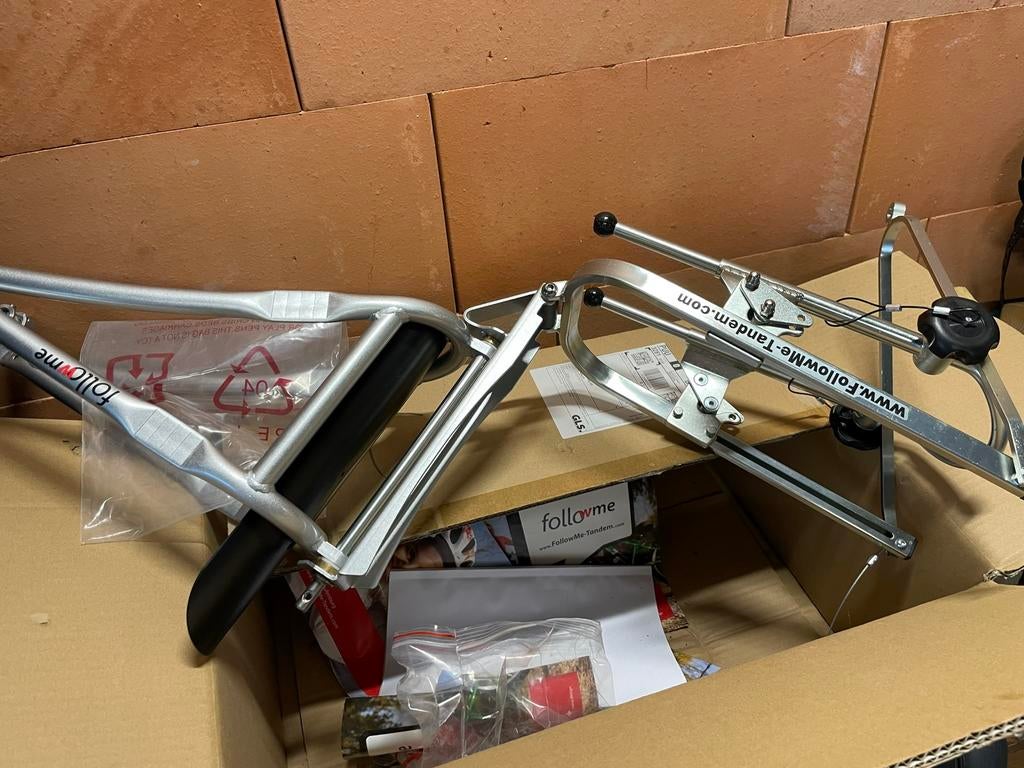 FollowMe kind ouder tandem, Fietsen en Brommers, Ophalen, Nieuw, Aanhangfiets, Opvouwbaar