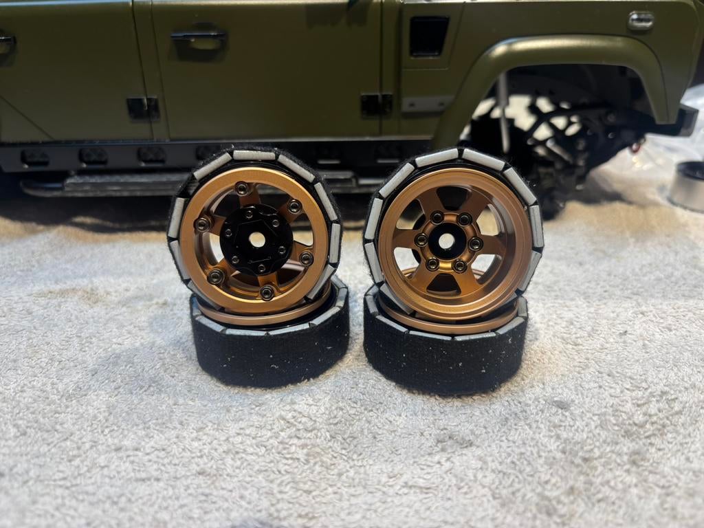 A vendre set de beadlock 1.55 et pneus proline, Enlèvement ou Envoi, Neuf, Échelle 1:10, Pièce