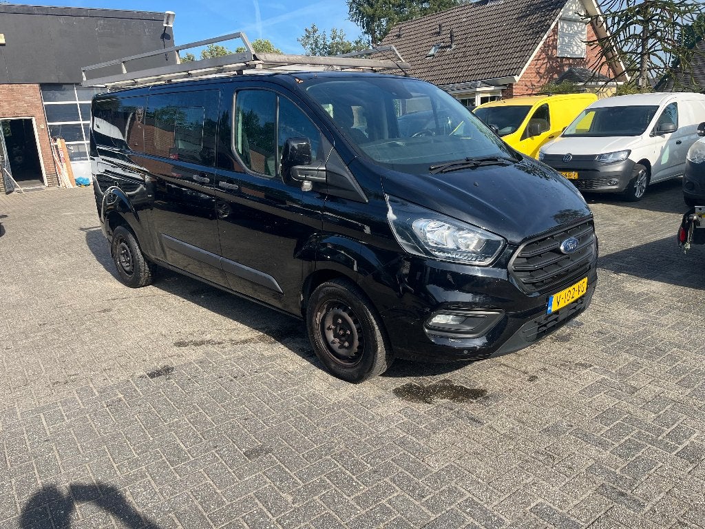 Ford transit 2.0 TDCI DUBBEL CABINE. LANG. 11/2018., Voorwielaandrijving, Stof, 4 cilinders, Zwart