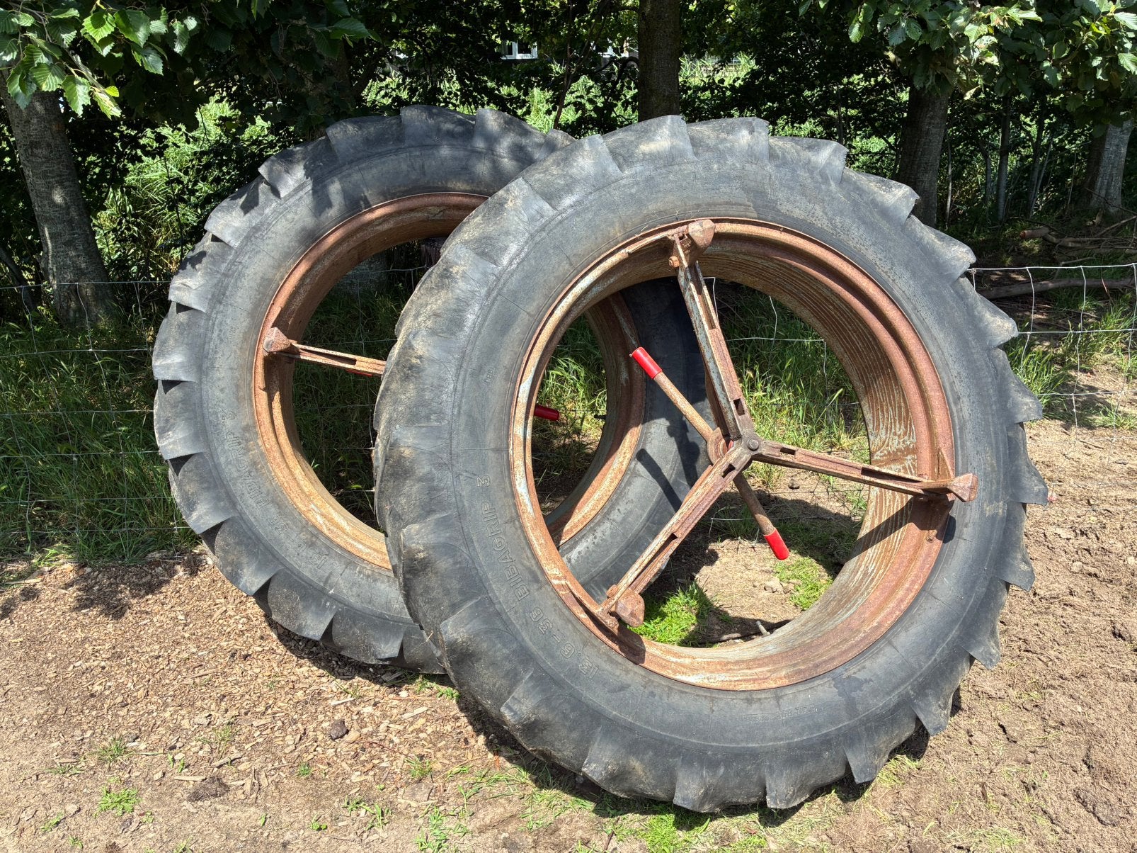 Dubbele wielen 36”, Ophalen