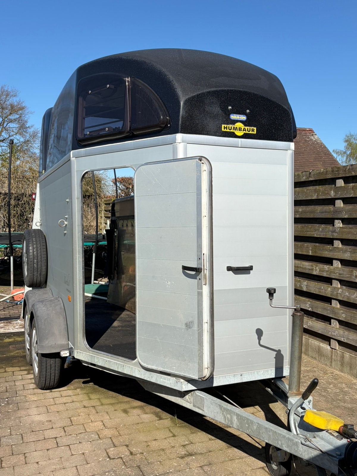 2 paards humbaur xantos, Dieren en Toebehoren, Ophalen, Gebruikt, Aluminium, 2-paards trailer