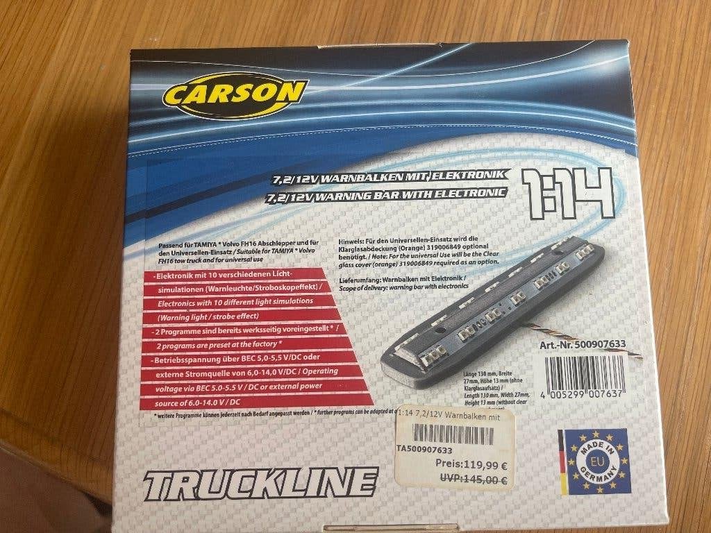 zwaailicht + module tamiya volvo fh16 takelwagen, Schaal 1:14, Nieuw, Onderdeel, Ophalen