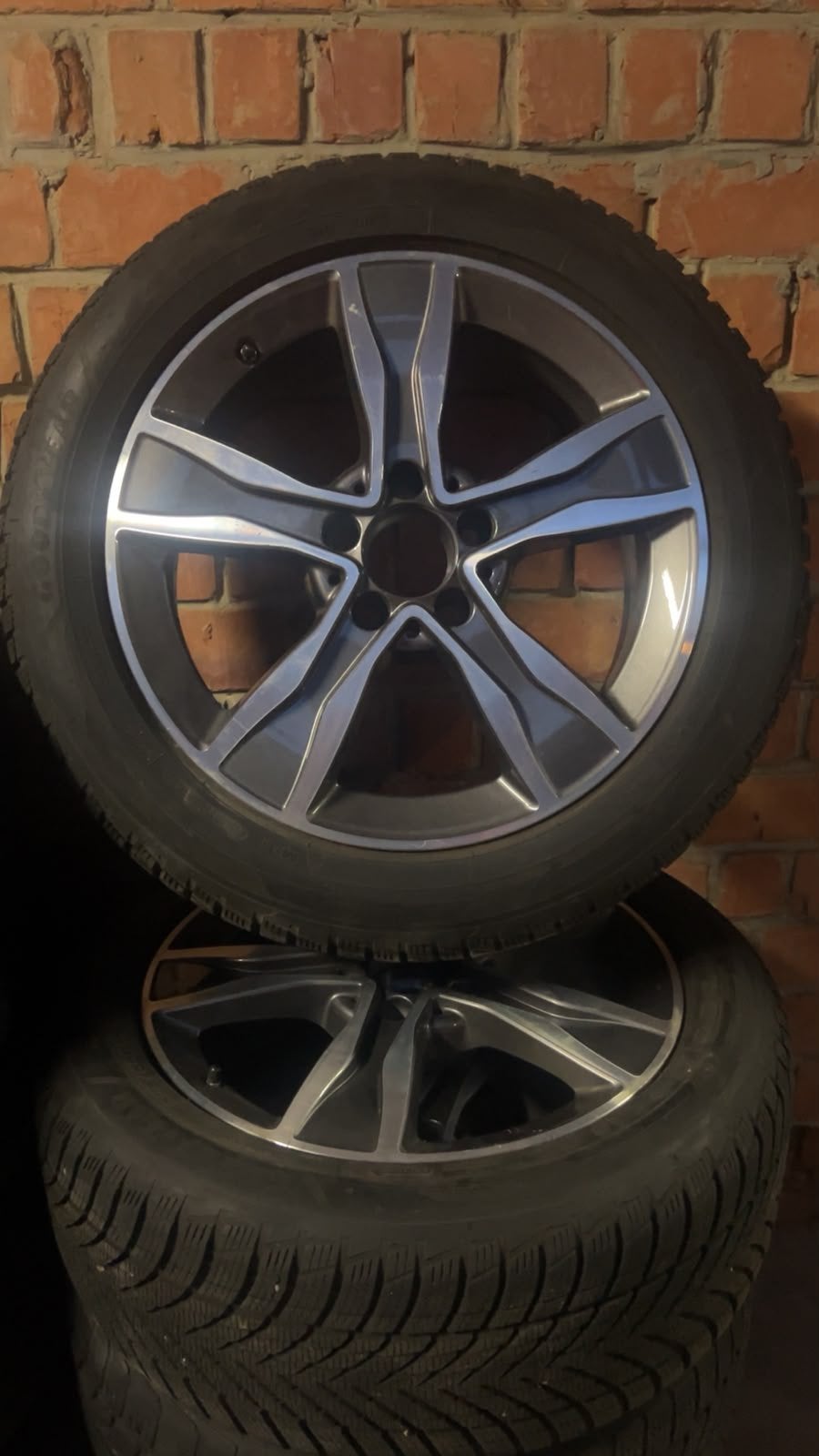 4 mersedec C klasse banden/velgen GOODYEAR 17inch, Auto-onderdelen, Banden en Velgen, Ophalen, Gebruikt, Banden en Velgen, 17 inch
