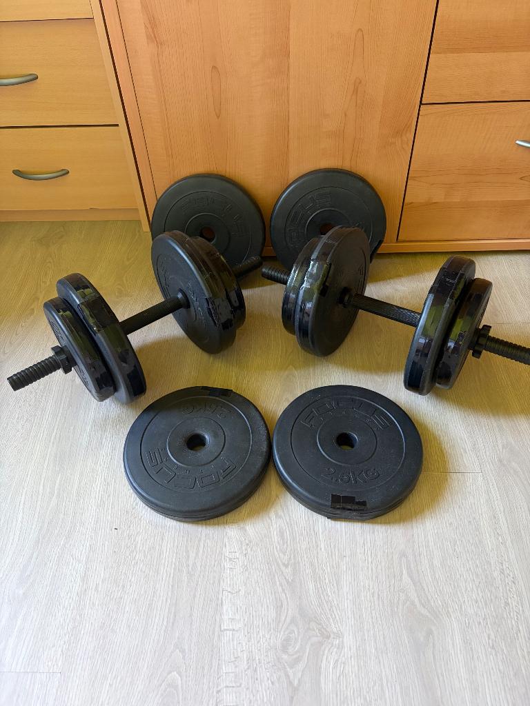 Dumbells tot en met 15 kg, Sport en Fitness, Ophalen, Zo goed als nieuw, Benen, Dumbbell