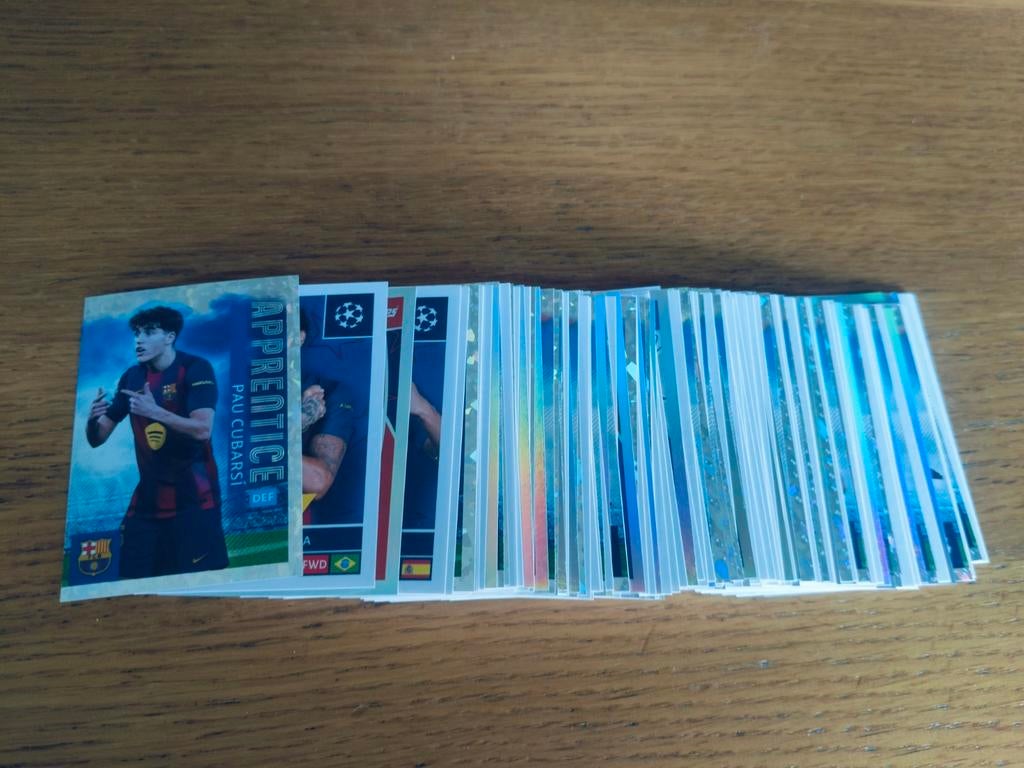 128 verschillende topps stickers Champions League 2025/2026, Ophalen