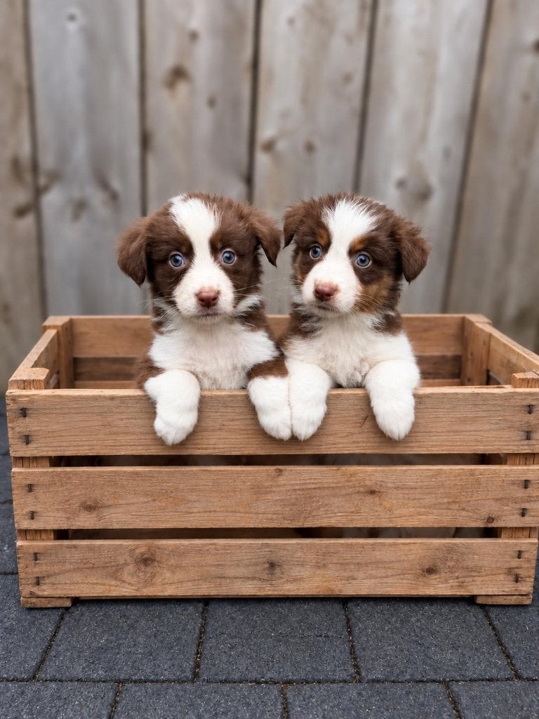 Beaux chiots bergers australiens, Maladie de Carré (chiens), Plusieurs, Belgique, Berger