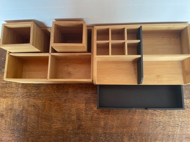 houten bureauset, Divers, Accessoires de bureau, Enlèvement ou Envoi
