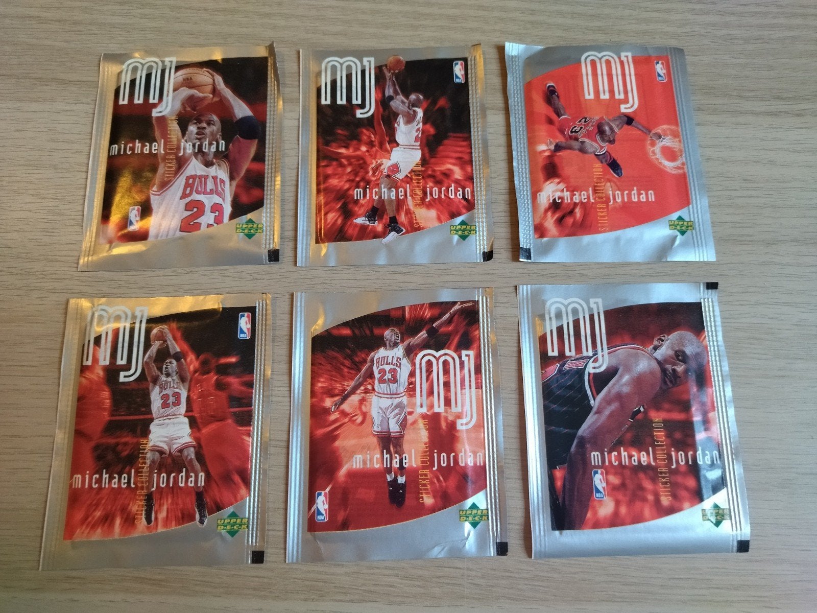 Autocollants Michael Jordan Upper Deck 1998 scellés, Enlèvement ou Envoi