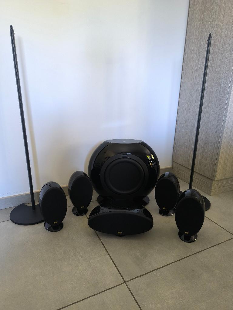 Set Kef Home cinéma, Autres marques, Enlèvement, Utilisé, 70 watts ou plus