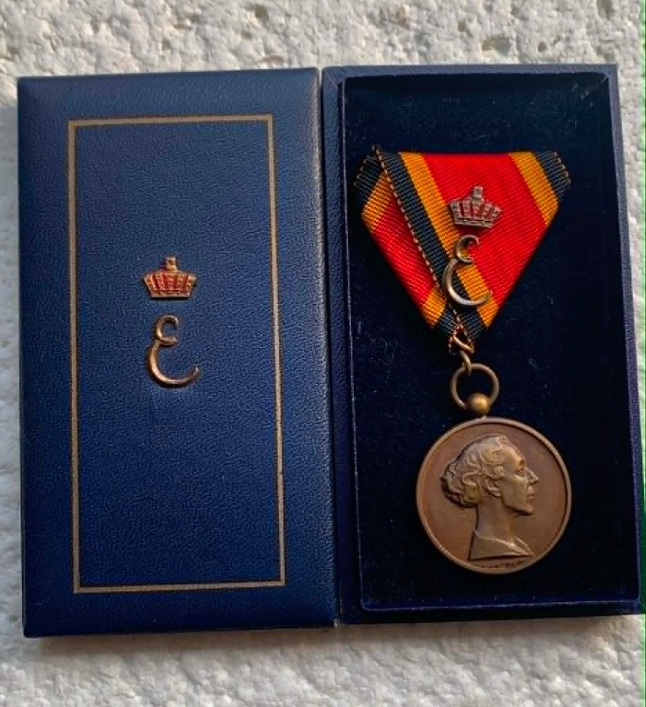 Medaille, Aan leden Technisch Comités Nat Tentoonstel Arbeid, Verzamelen, Militaria | Algemeen, Overige soorten, Lintje, Medaille of Wings