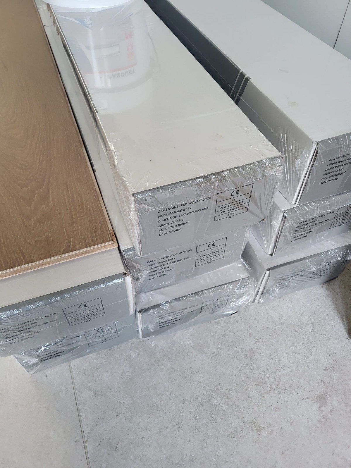 Parket massive eik 14mm/2mm, Doe-het-zelf en Bouw, Tegels, Ophalen