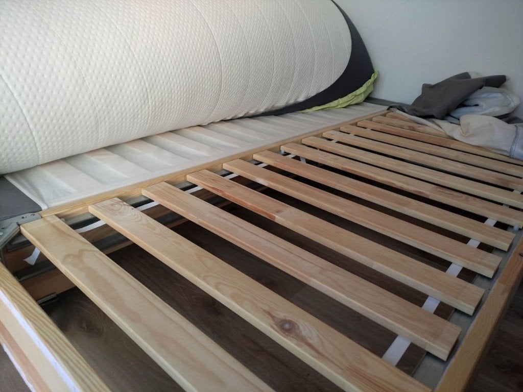 Espevar bed (2x80cm=160cm), Huis en Inrichting, Slaapkamer | Bedden, Ophalen, Tweepersoons, Zo goed als nieuw, 200 cm
