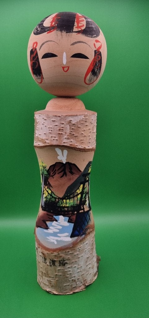 Leuke Kokeshi uit Shinanoji Japan, Antiek en Kunst, Hout, Ophalen of Verzenden, Geschilderd, Japan
