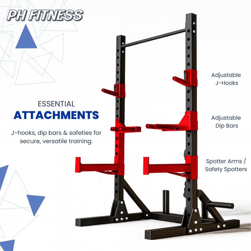 PH Fitness Heavy Duty Half Rack PROFESSIONEEL - 2.5MM, Sport en Fitness, Fitnessmaterialen, Ophalen of Verzenden, Nieuw, Borst